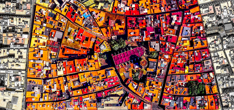 Illustration for article titled These Stunning Geometric Patterns Were Created From Google Earth Images